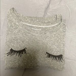 3/$40 Torrid Eyelash Graphic T Shirt